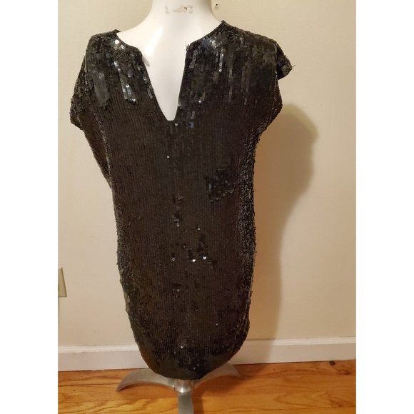 Twin-Set by Simona Barbieri Cute Graphic Sequin Shift Dress M - Picture 5 of 12